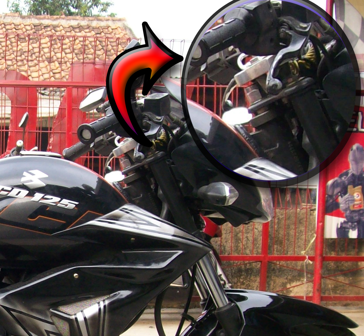 Stang Jepit XCD 125 Modifikasi XCDERS